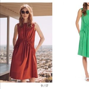 Halogen Drawcord Stretch Cotton Blend Dress